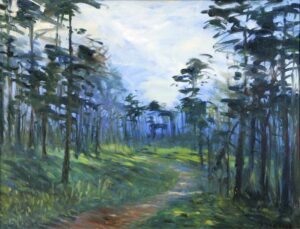 Forêt bretonne - Huile sur toile - 50 x 65 cm